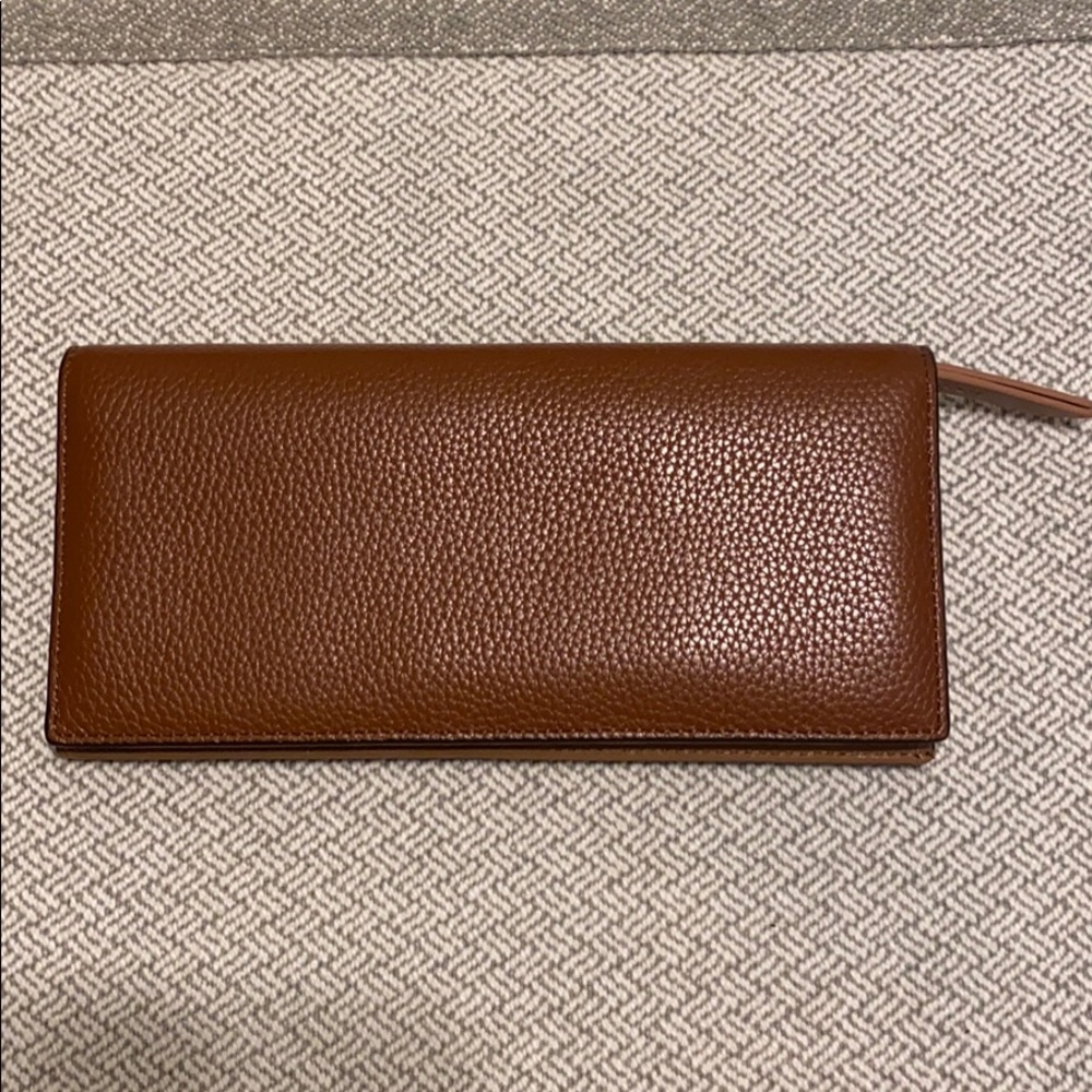 Brown Leather Continental Wallet
